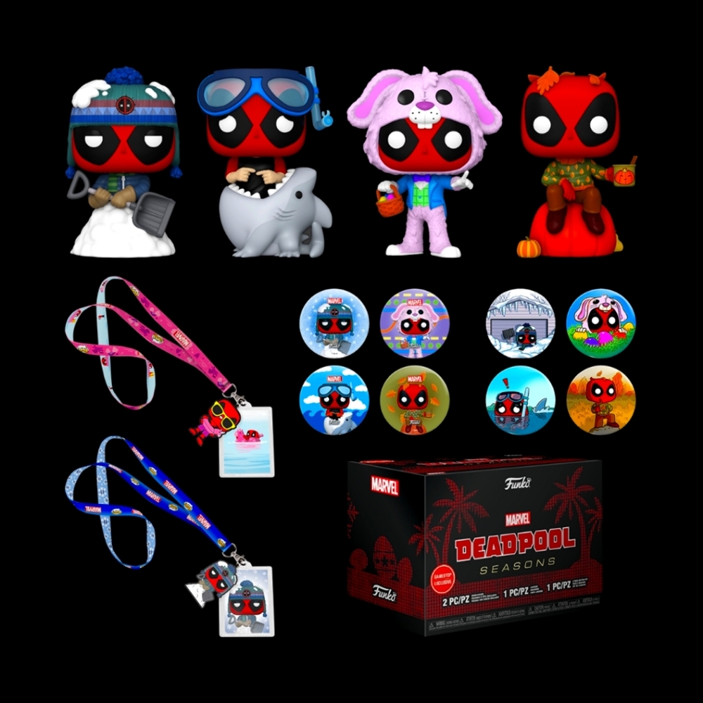Deadpool Seasons Funko POP! GameStop Exclusive Mystery Box SEALED NEW 4 Pieces
